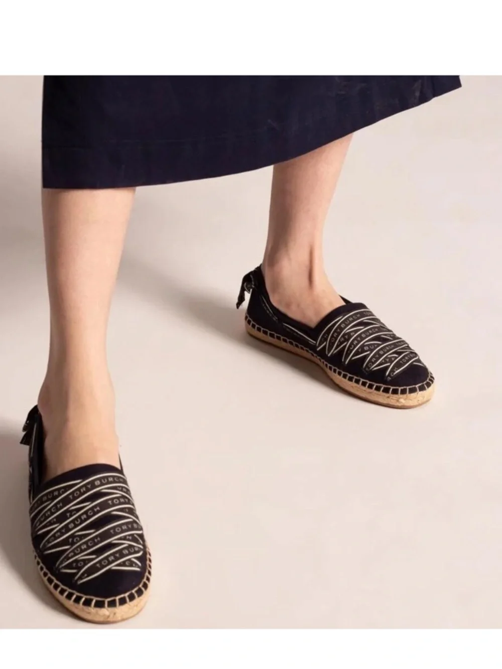 NWOT Tory Burch Ribbon Espadrille